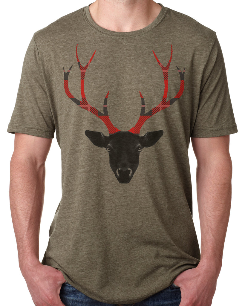Plaid Antlers T-shirt