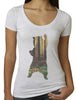 Bear in the Woods Scoop Neck T-shirt