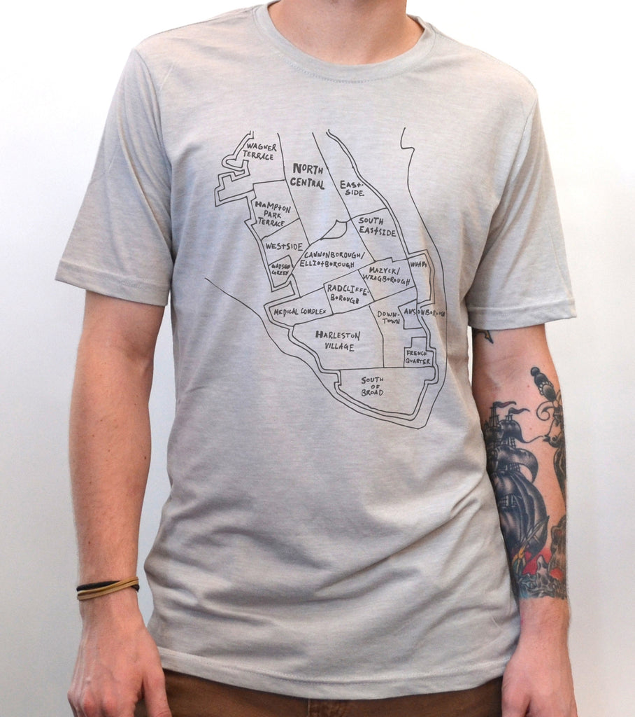 Charleston Map T-shirt