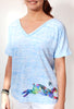 Rabbit V-Neck Vintage Style and Flowy T-shirt