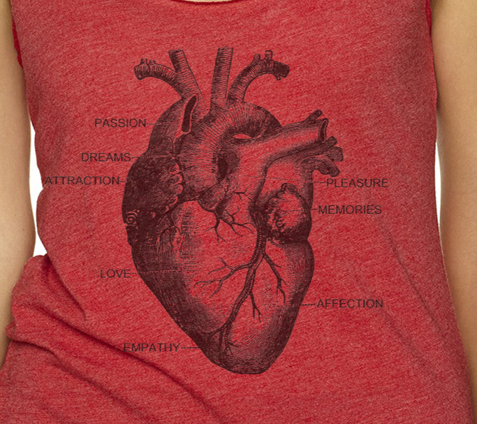 Artisan Tees - Heart Tank - Women's Racerback Triblend Top