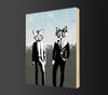 Cool Cats Wood Block Graphic Art Print 8x10