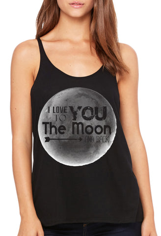 Moon and Back Slouchy Tank