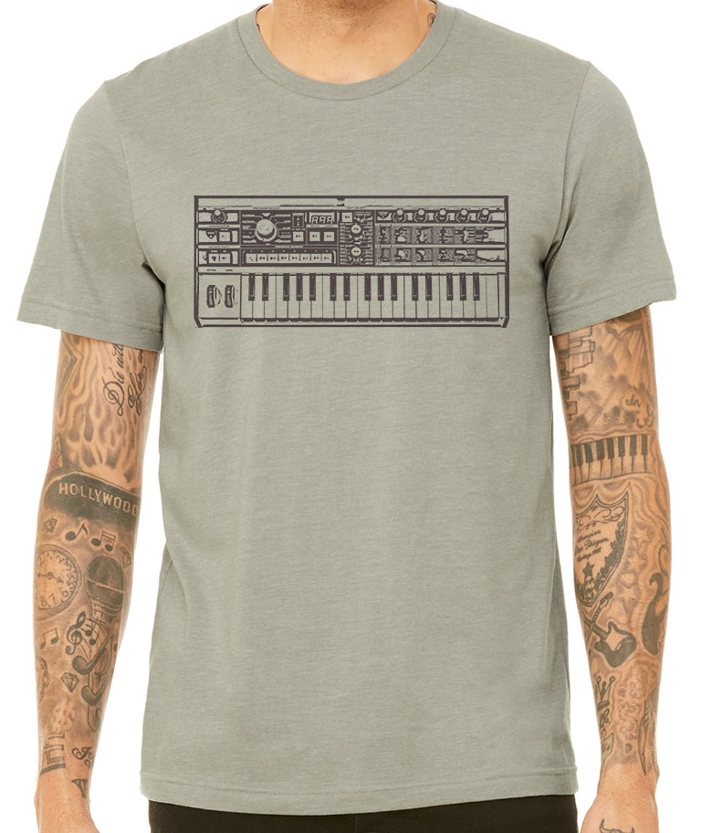 T-shirt Vintage MIDI Synthétiseur Rétro – Cadeau Musicien, Producteur Ou DJ – Coupe Classique Légère