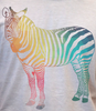 Geometric Abstract Zebra Vintage Style T-Shirt